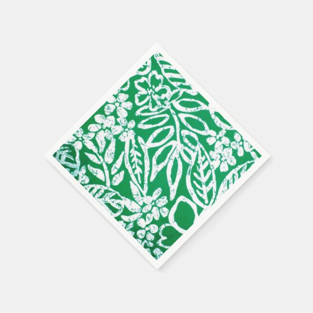 Hawaiian Print Paper Napkins (Corner)