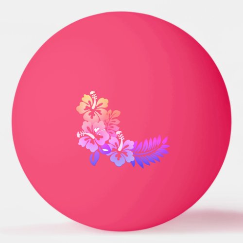 Hawaiian Print  Ping Pong Ball