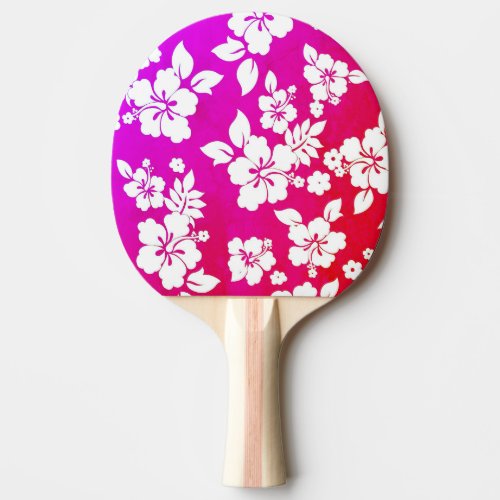 Hawaiian Print  Ping Pong Paddle