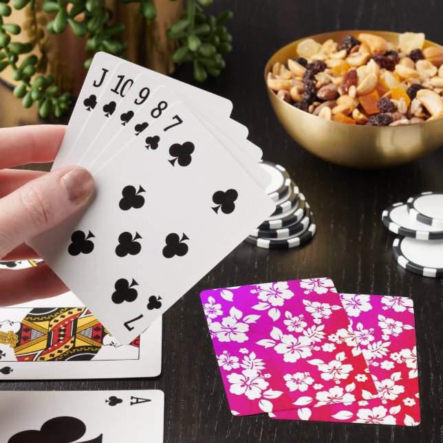 Hawaiian Print  Poker Cards (In Situ)