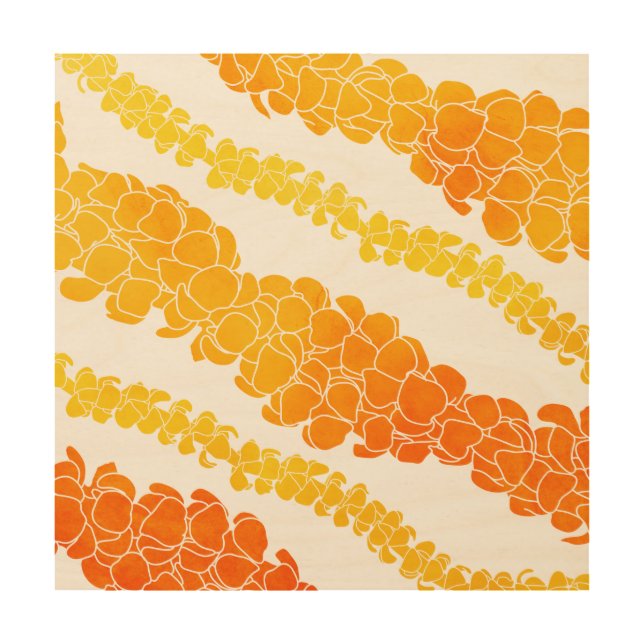 Hawaiian Print Puakenikeni lei (Front)