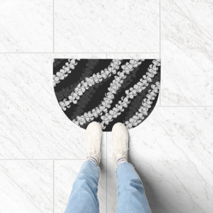 Hawaiian Print Puakenikeni lei Doormat