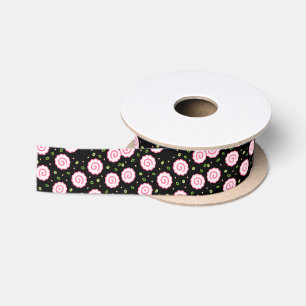 Hawaiian print satin ribbon