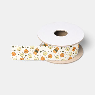 Hawaiian print satin ribbon