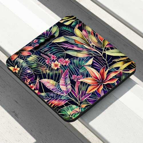 Hawaiian Print Seat Cushion