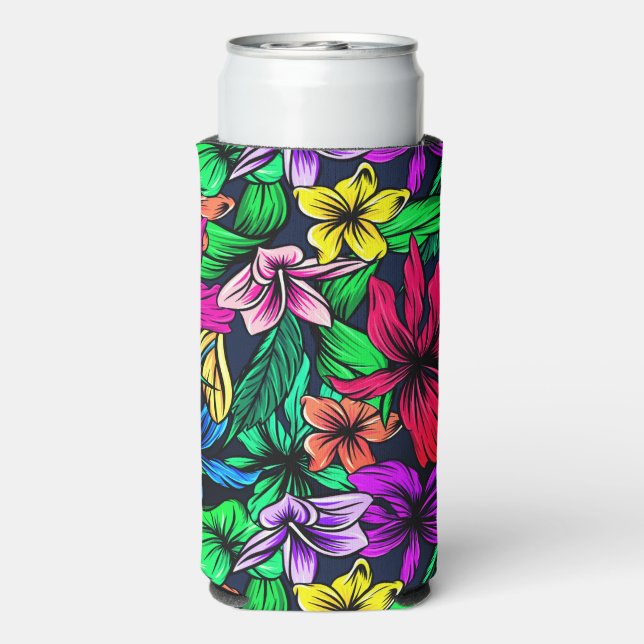 Hawaiian Print Seltzer Can Cooler (Seltzer Back)