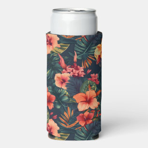 Hawaiian Print Seltzer Can Cooler
