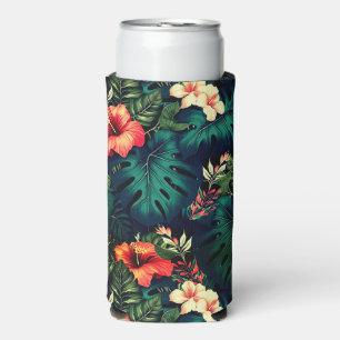 Hawaiian Print Seltzer Can Cooler