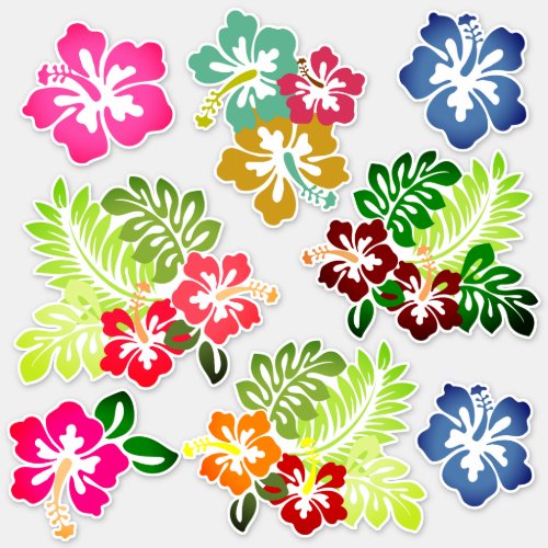 Hawaiian Print Sticker