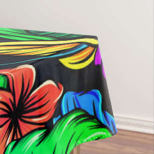 Hawaiian Print Tablecloth