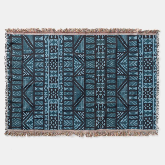 Hawaiian Print Throw Blanket (Front)