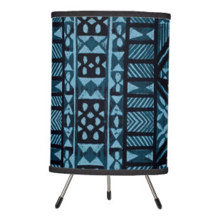 Hawaiian Print Tripod Lamp