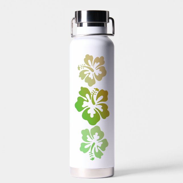 Hawaiian Print  Water Bottle (Back)