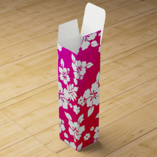 Hawaiian Print  Wine Box