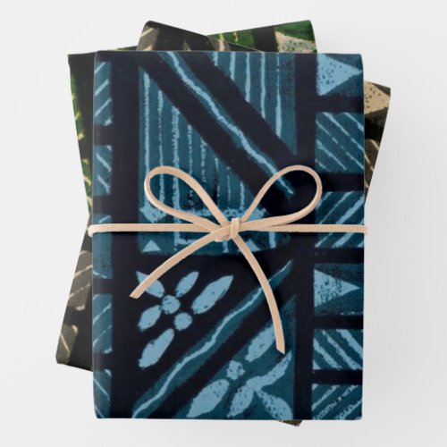 Hawaiian Print Wrapping Paper Sheets