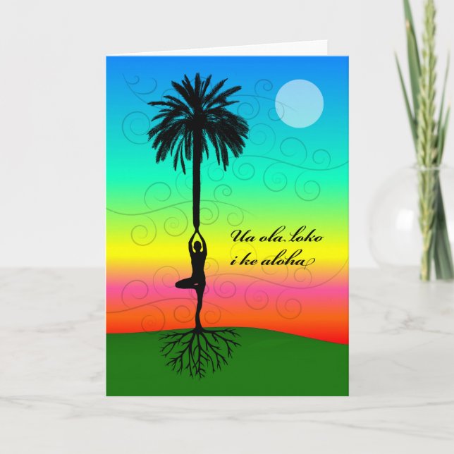 Hawaiian Proverb, Love gives life within, Card (Front)