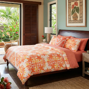 Hawaiian Quilt Honu ( sea turtle ) Duvet Cover