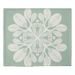 Hawaiian Quilt Naupaka in beige Duvet Cover