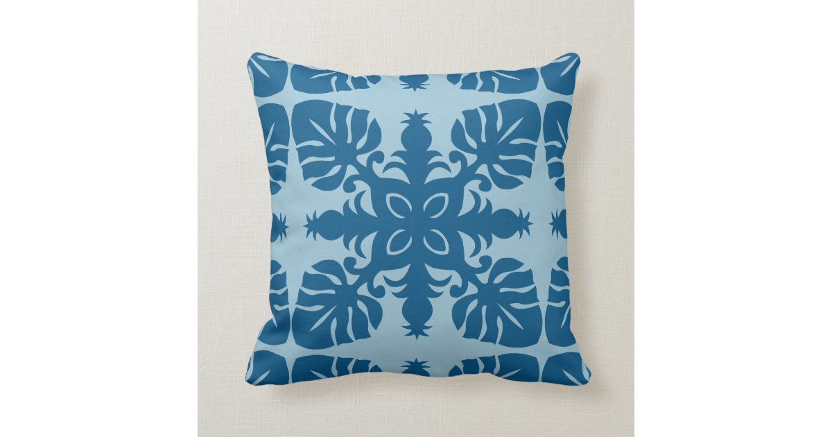 Hawaiian Quilt Pillow Pineapple Throw Pillow Zazzle Com