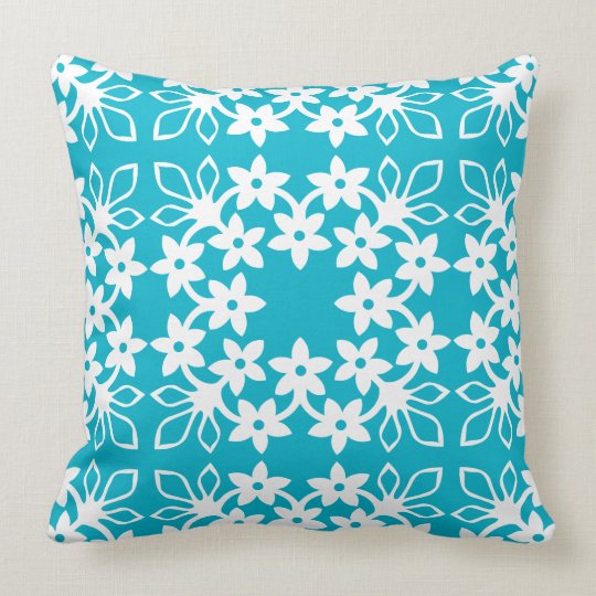 Hawaiian Quilt Pillow Plumeria Frangipani Throw Pillow Zazzle Com