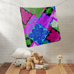 hawaiian quilt print baby blanket
