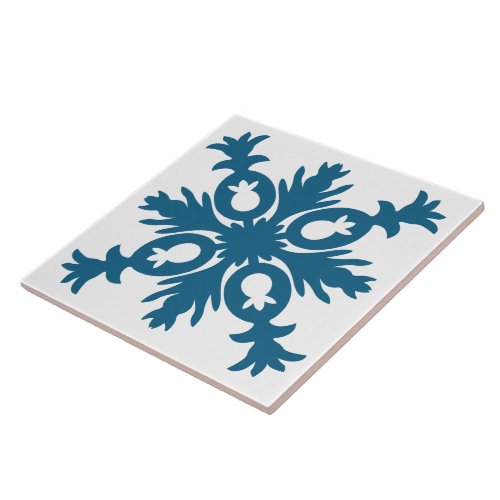 hawaiian quilt styled decorative ceramic tile