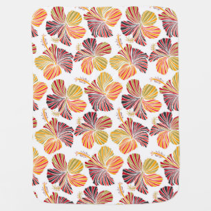 Hawaiian Radiance: Tropical Plant Elegance. Baby Blanket