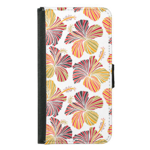 Hawaiian Radiance: Tropical Plant Elegance. Samsung Galaxy S5 Wallet Case