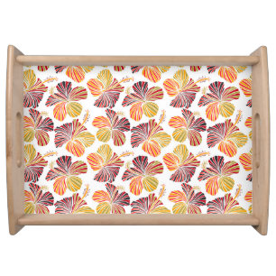 Hawaiian Radiance: Tropical Plant Elegance. Serving Tray