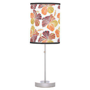 Hawaiian Radiance: Tropical Plant Elegance. Table Lamp