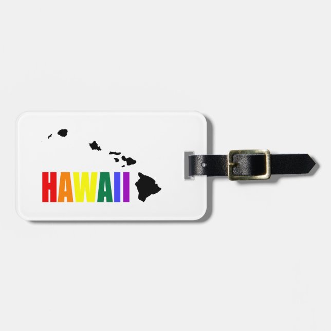 Hawaiian Rainbow 2 Luggage Tag (Front Horizontal)