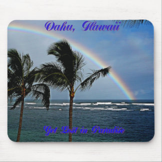 Hawaiian Rainbow Mouse Pad