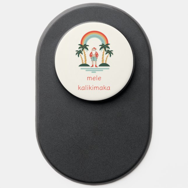 Hawaiian/Rainbow/Palms Santa PopSocket (Popsocket)