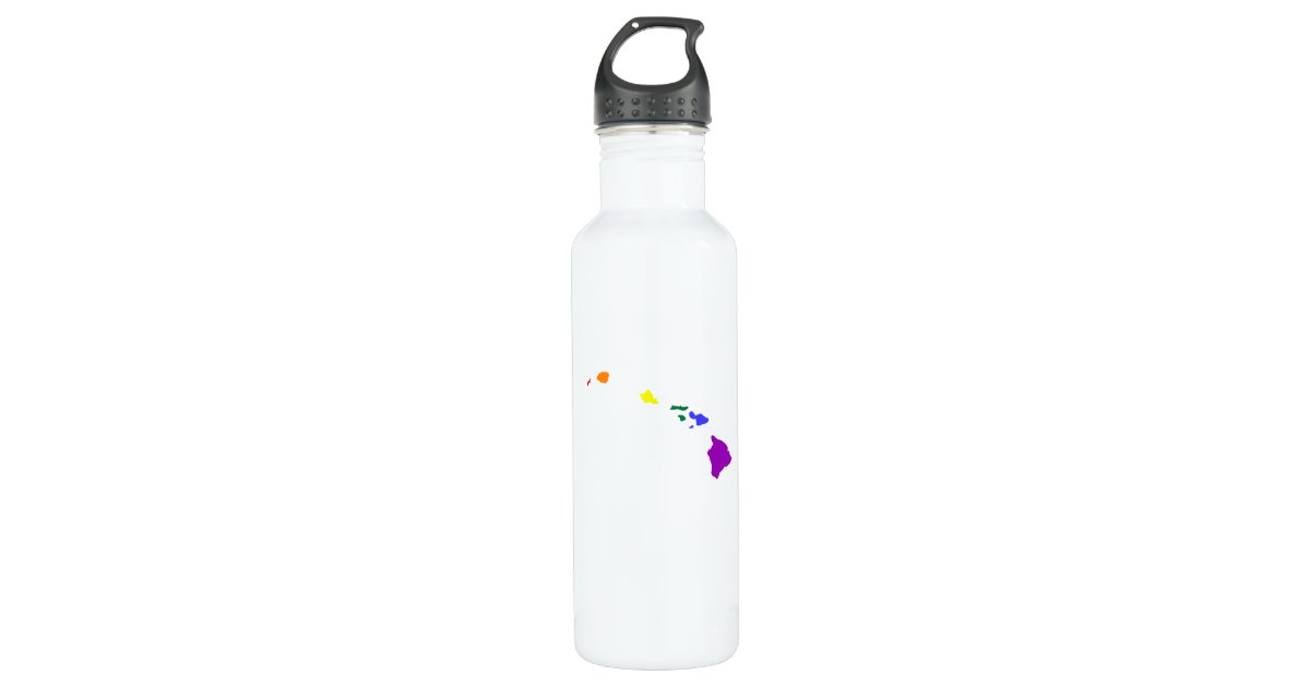 Hibiscus Print BPA-Free Plastic Water Bottles - 12 Ct.