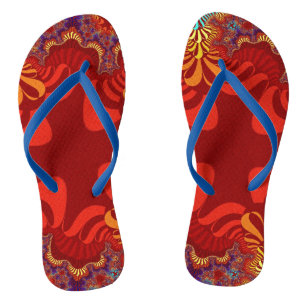 Hawaiian Red Cross Flip Flops