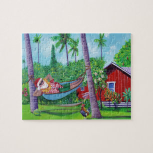 Hawaiian Santa Claus Jigsaw Puzzle