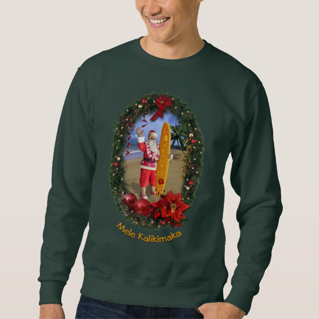 Hawaiian Santa Sweatshirt (Front)