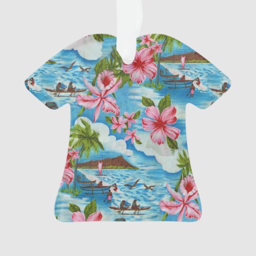 Hawaiian Scenes Aloha Shirt Ornament