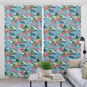 Hawaiian Scenes Curtains