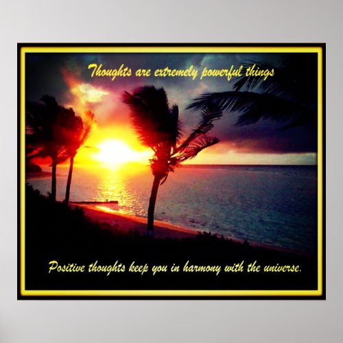 Hawaiian scenes inspirational quotes poster