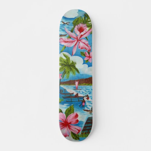 Hawaiian Scenes Skateboard