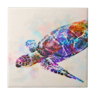 Hawaiian Sea Turtle Ceramic Tile