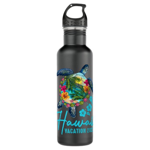 Hawaiian Sea Turtle Hawaii Matching Family Vacatio Stainless Steel Water Bottle