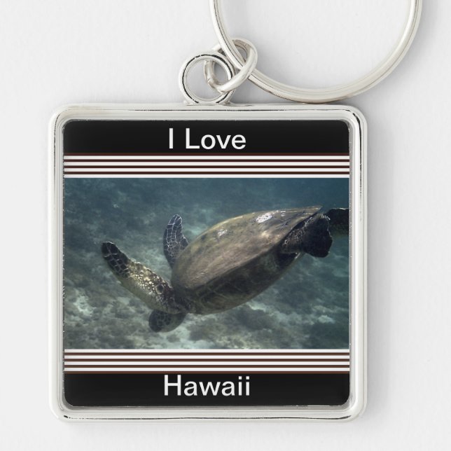 Hawaiian sea turtle keychain (Front)