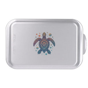 Hawaiian Sea Turtle Tie-Dye Hawaii Vacation Beach Cake Pan