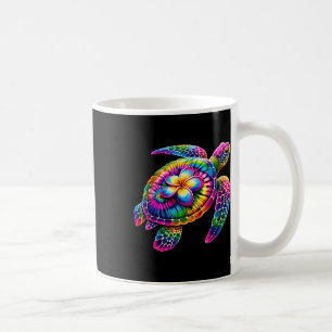 Hawaiian Sea Turtle Tie-dye Hawaii Vacation Beach  Coffee Mug