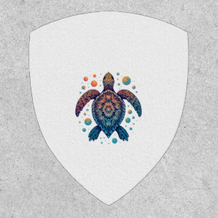 Hawaiian Sea Turtle Tie-Dye Hawaii Vacation Beach Patch