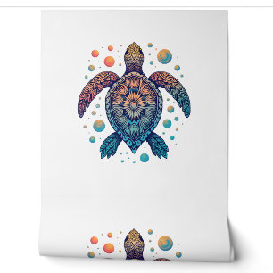 Hawaiian Sea Turtle Tie-Dye Hawaii Vacation Beach Wallpaper