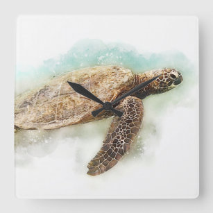 Sea Turtle Art Print, Kauai Art, Turtle Painting, Hawaiian Honu