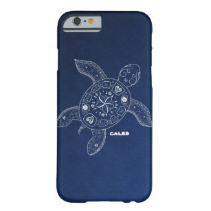 Hawaiian Sea Turtle White on Blue Beach Tropical Barely There iPhone 6 Case